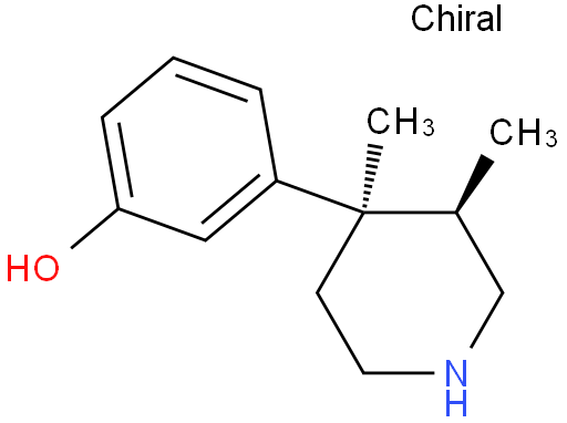 (+)-(3R,4R)-3,4-DIMETHYL-4-(3-HYDROXYPHENYL)PIPERIDINE