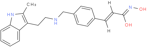 (E)-N-Hydroxy-3-(4-(((2-(2-methyl-1H-indol-3-yl)ethyl)amino)methyl)phenyl)acrylamide