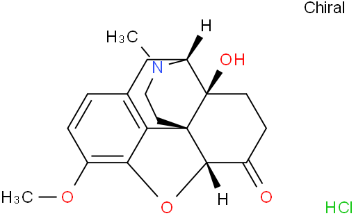 Morphinan-6-one,4,5-epoxy-14-hydroxy-3-methoxy-17-methyl-, hydrochloride (1:1), (5a)-