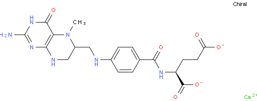 Calcium 2-(4-(((2-amino-5-methyl-4-oxo-3,4,5,6,7,8-hexahydropteridin-6-yl)methyl)amino)benzamido)pentanedioate