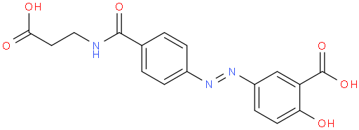 (E)-5-((4-((2-Carboxyethyl)carbamoyl)phenyl)diazenyl)-2-hydroxybenzoic acid