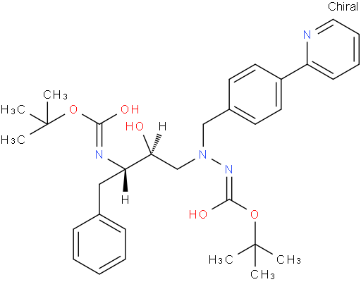 Des-N-(methoxycarbonyl)-L-tert-leucine Bis-Boc Atazanavir