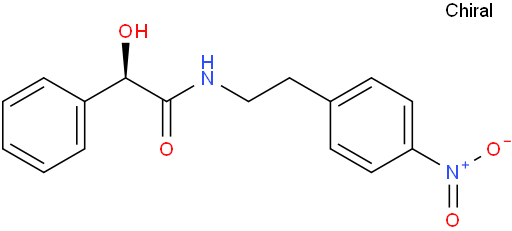 Benzeneacetamide, -hydroxy-N-[2-(4-nitrophenyl)ethyl]-, (R)-