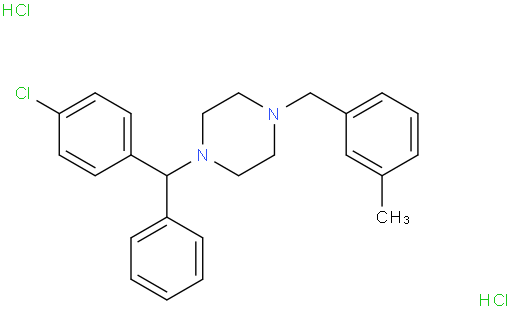 1-((4-Chlorophenyl)(phenyl)methyl)-4-(3-methylbenzyl)piperazine dihydrochloride