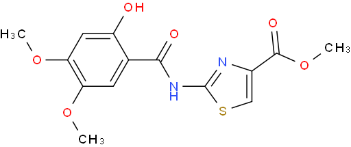 2-[(2-Hydroxy-4,5-dimethoxybenzoyl)amino]-1,3-thiazole-4-carboxylic acid methyl ester