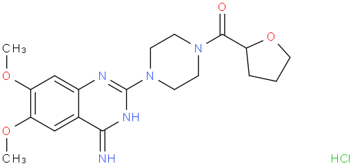 1-(4-amino-6,7-dimethoxy-2-quinazolinyl)4-[(tetrahydro-2-furanyl)carbonyl]piperazine