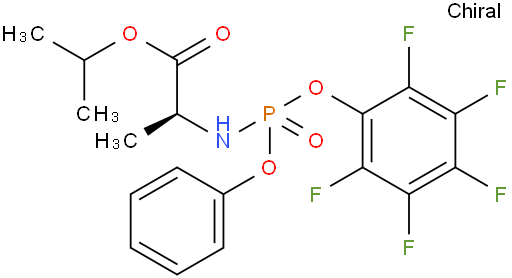 N-[(S)-(2,3,4,5,6-pentafluorophenoxy)phenoxyphosphinyl]-L-alanine 1-Methylethyl ester