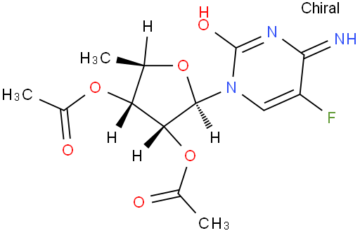 5'-Deoxy-2',3'-di-O-acetyl-5-fluorocytidine