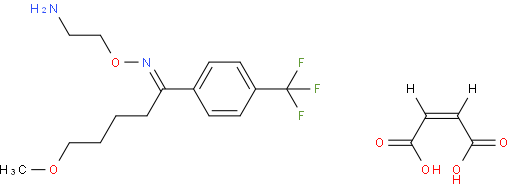 (E)-5-Methoxy-1-(4-(trifluoromethyl)phenyl)pentan-1-one O-(2-aminoethyl) oxime maleate