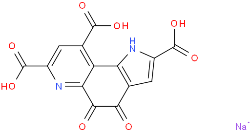 1H-Pyrrolo[2,3-f]quinoline-2,7,9-tricarboxylicacid, 4,5-dihydro-4,5-dioxo-, sodium salt (1:2)