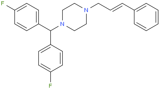 1-(Bis(4-fluorophenyl)methyl)-4-cinnamylpiperazine