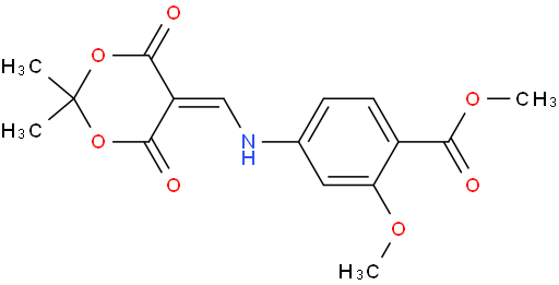 Methyl 4-(((2,2-dimethyl-4,6-dioxo-1,3-dioxan-5-ylidene)methyl)amino)-2-methoxybenzoate