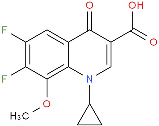 1-Cyclopropyl-6,7-difluoro-8-methoxy-4-oxo-1,4-dihydroquinoline-3-carboxylic acid