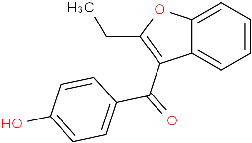 (2-Ethylbenzofuran-3-yl)(4-hydroxyphenyl)methanone