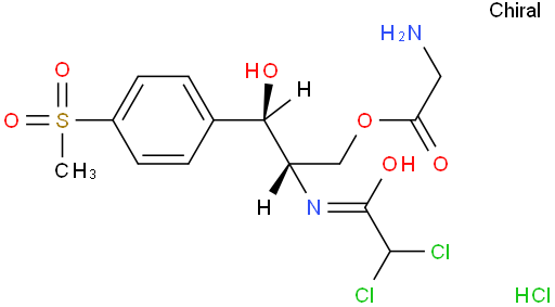 2-[(dichloroacetyl)amino]-3-hydroxy-3-[4-(methylsulphonyl)phenyl]propyl [R-(R*,R*)]aminoacetate monohydrochloride