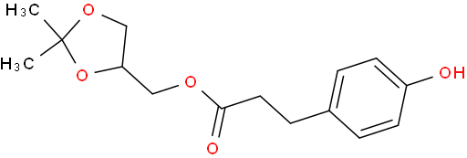 [(4S)-2,2-dimethyl-1,3-dioxolan-4-yl]methyl 3-(4-hydroxyphenyl)propanoate