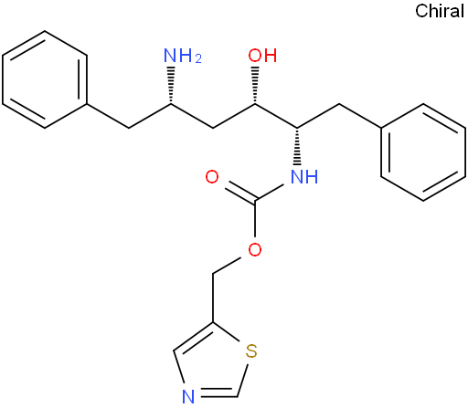 Thiazol-5-ylmethyl ((2S,3S,5S)-5-amino-3-hydroxy-1,6-diphenylhexan-2-yl)carbamate