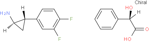 (1R,2S)-2-(3,4-Difluorophenyl)cyclopropanamine (R)-2-hydroxy-2-phenylacetate