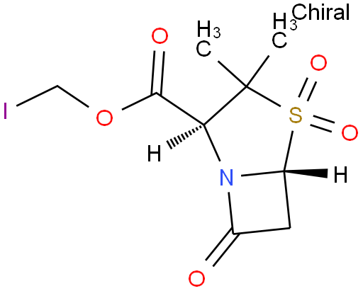 4-Thia-1-azabicyclo[3.2.0]heptane-2-carboxylicacid, 3,3-dimethyl-7-oxo-, iodomethyl ester, 4,4-dioxide, (2S,5R)-