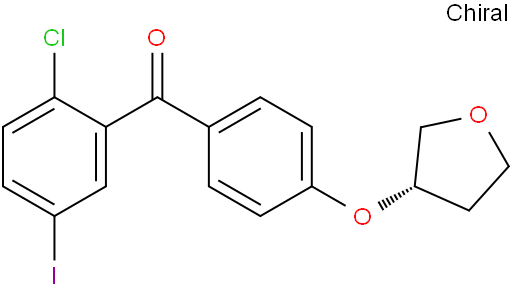 (2-Chloro-5-iodophenyl)[4-[[(3S)-tetrahydro-3-furanyl]oxy]phenyl]methanone