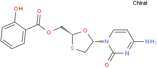 ((2R,5S)-5-(4-Amino-2-oxopyrimidin-1(2H)-yl)-1,3-oxathiolan-2-yl)methyl 2-hydroxybenzoate