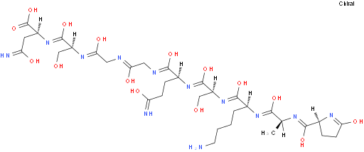 L-Asparagine,5-oxo-L-prolyl-L-alanyl-L-lysyl-L-seryl-L-glutaminylglycylglycyl-L-seryl-