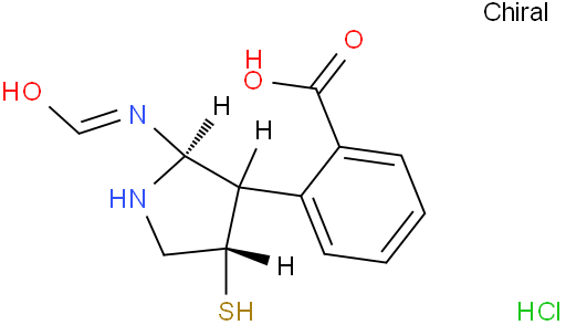 3-((2S,4S)-4-Mercaptopyrrolidine-2-carboxamido)benzoic acid hydrochloride