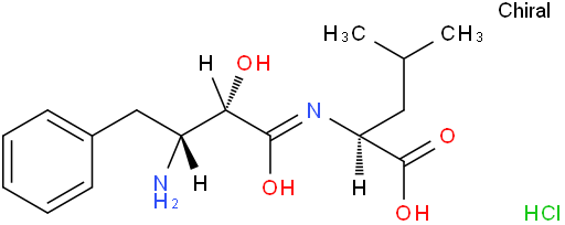 L-Leucine,N-[(2S,3R)-3-amino-2-hydroxy-1-oxo-4-phenylbutyl]-, hydrochloride (1:1)