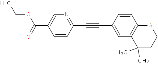 Ethyl 6-((4,4-dimethylthiochroman-6-yl)ethynyl)nicotinate