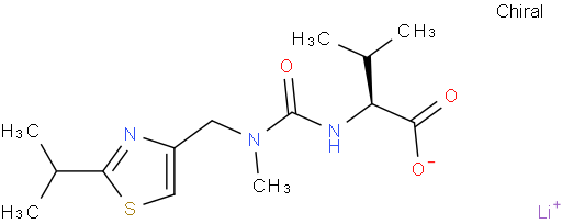 N-[N-Methyl-N-((2-isopropyl-4-thiazolyl)methyl)aminocarbonyl]-L-valine lithium salt