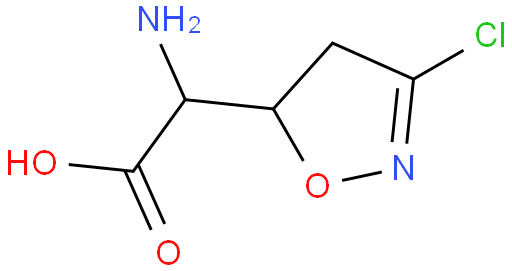 5-Isoxazoleacetic acid,a-amino-3-chloro-4,5-dihydro-, (aS,5S)-