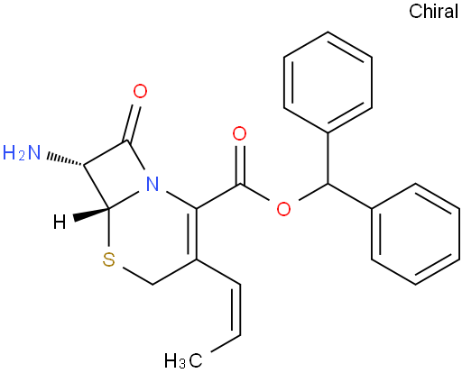 7-Amino-8-oxo-3-(cis-prop-1-enyl)-5-thia-1-azabicyclo[4.2.0]oct-2-ene-2-carboxylic acid diphenylmethyl ester hydrochloride