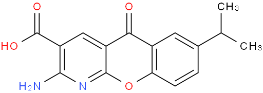 2-Amino-7-isopropyl-5-oxo-5H-chromeno[2,3-b]pyridine-3-carboxylic acid