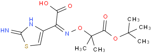 (Z)-2-(2-Aminothiazol-4-yl)-2-(((1-(tert-butoxy)-2-methyl-1-oxopropan-2-yl)oxy)imino)acetic acid