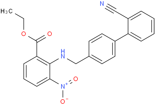 2-[[(2'-Cyano[1,1'-biphenyl]-4-yl)methyl]amino]-3-nitro-benzoic acid ethyl ester