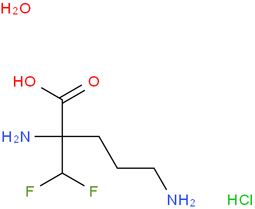 Eflornithine hydrochloride hydrate