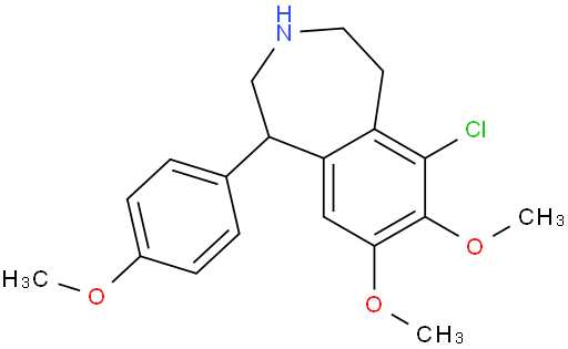 6-Chloro-7,8-dimethoxy-1-(4-methoxyphenyl)-2,3,4,5-tetrahydro-1H-benzo[d]azepine