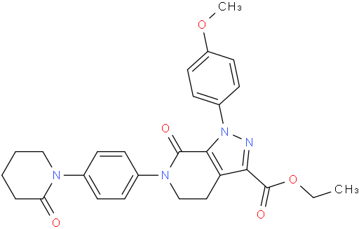 1-(4-Methoxyphenyl)-7-oxo-6-[4-(2-oxopiperidin-1-yl)phenyl]-4,5,6,7-tetrahydro-1H-pyrazolo[3,4-c]pyridine-3-carboxylicacidethylester