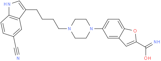 5-(4-(4-(5-Cyano-1H-indol-3-yl)butyl)piperazin-1-yl)benzofuran-2-carboxamide